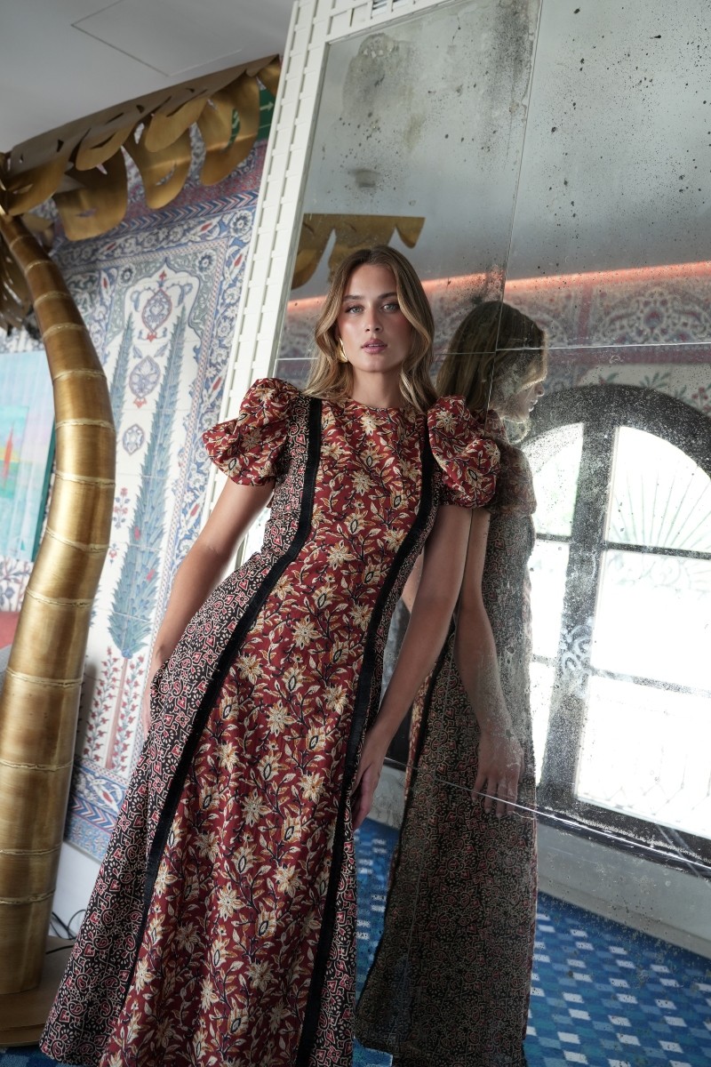 vestido masai combinado