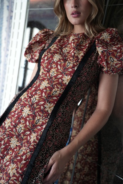 vestido masai combinado - Imagen 2
